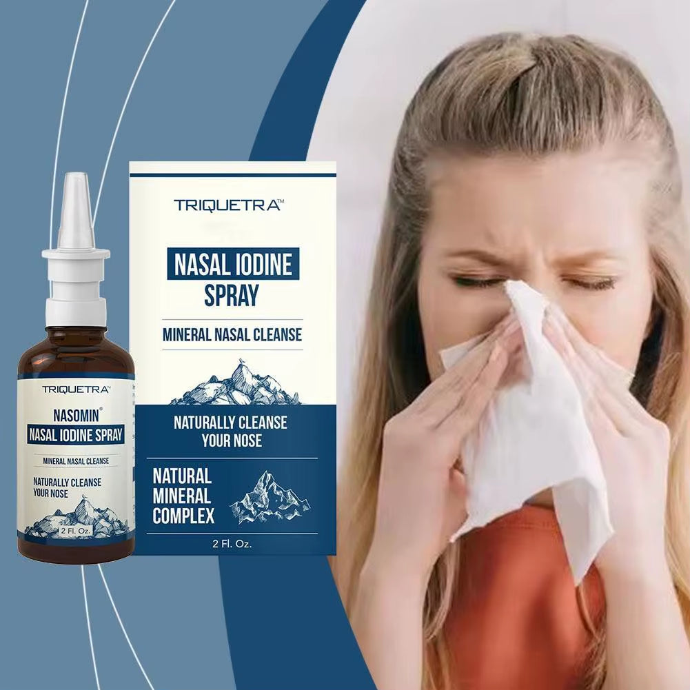 Nasal Clean Spray Long Lasting Effect Plant Mint Inhaler Quickly Relieve Congestion Gentle Formula Daily Care 60Ml